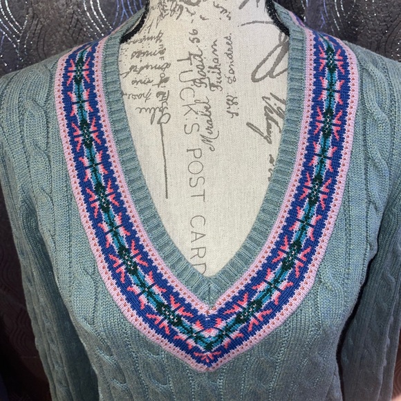 Lauren Ralph Lauren Black label Cable-Knit Cotton Cricket Sweater - Picture 5 of 12